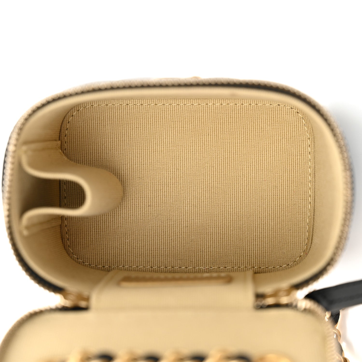 Chanel Lambskin Quilted Mini Pearl Crush Vanity Case With Chain Black 5 of 10