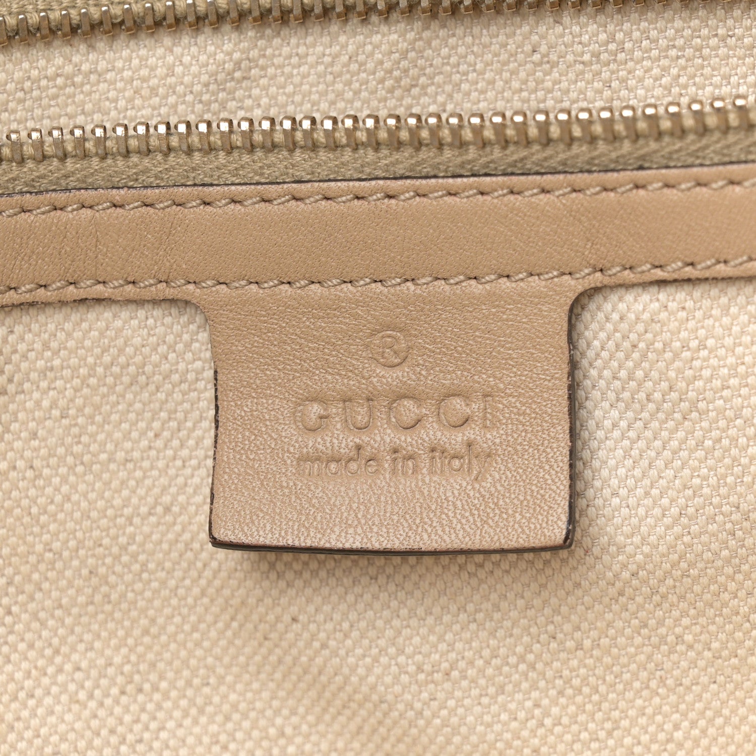 Gucci GG Supreme Monogram Medium Nice Tote Beige 6 of 12