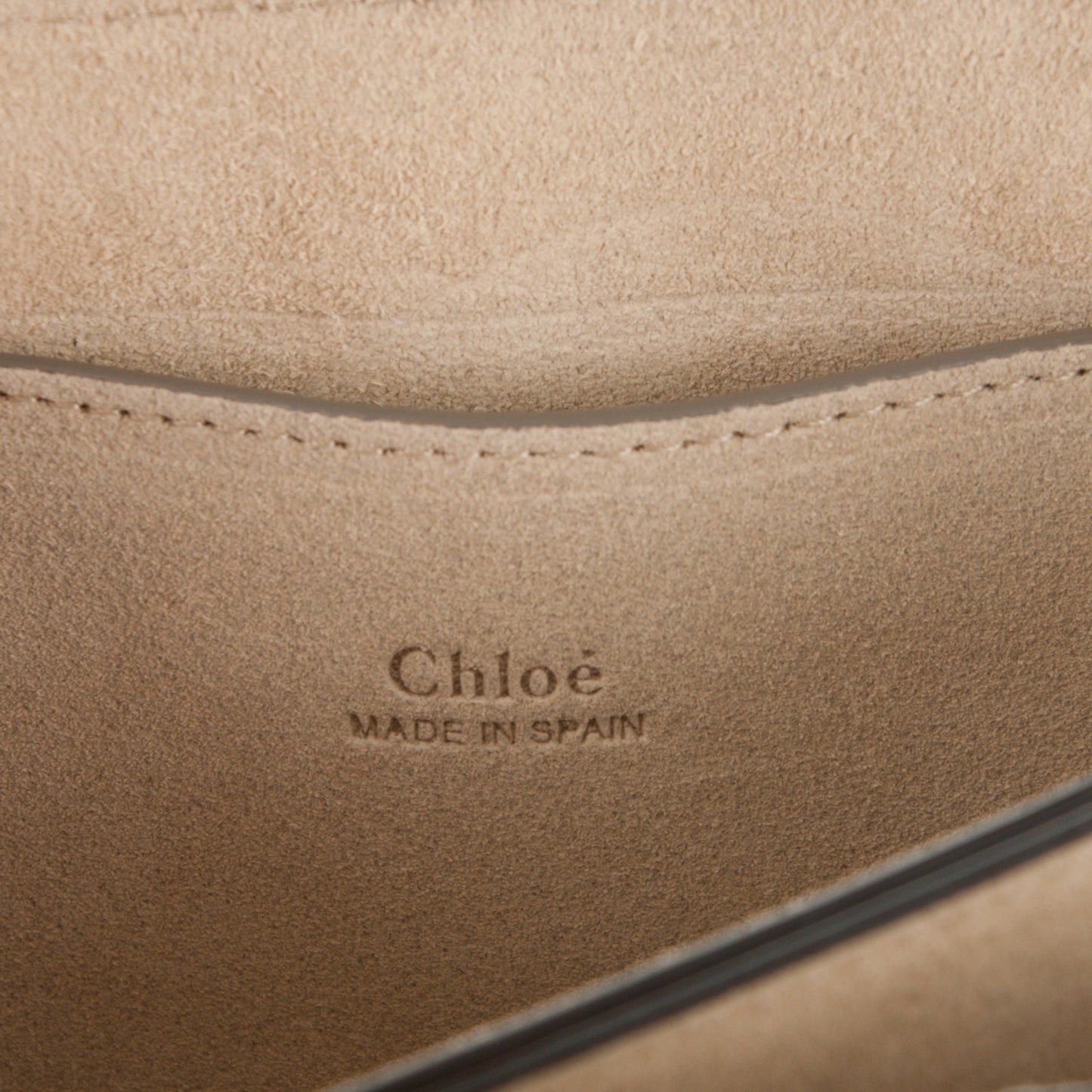 Suede Calfskin Small Faye Shoulder Bag Tobacco