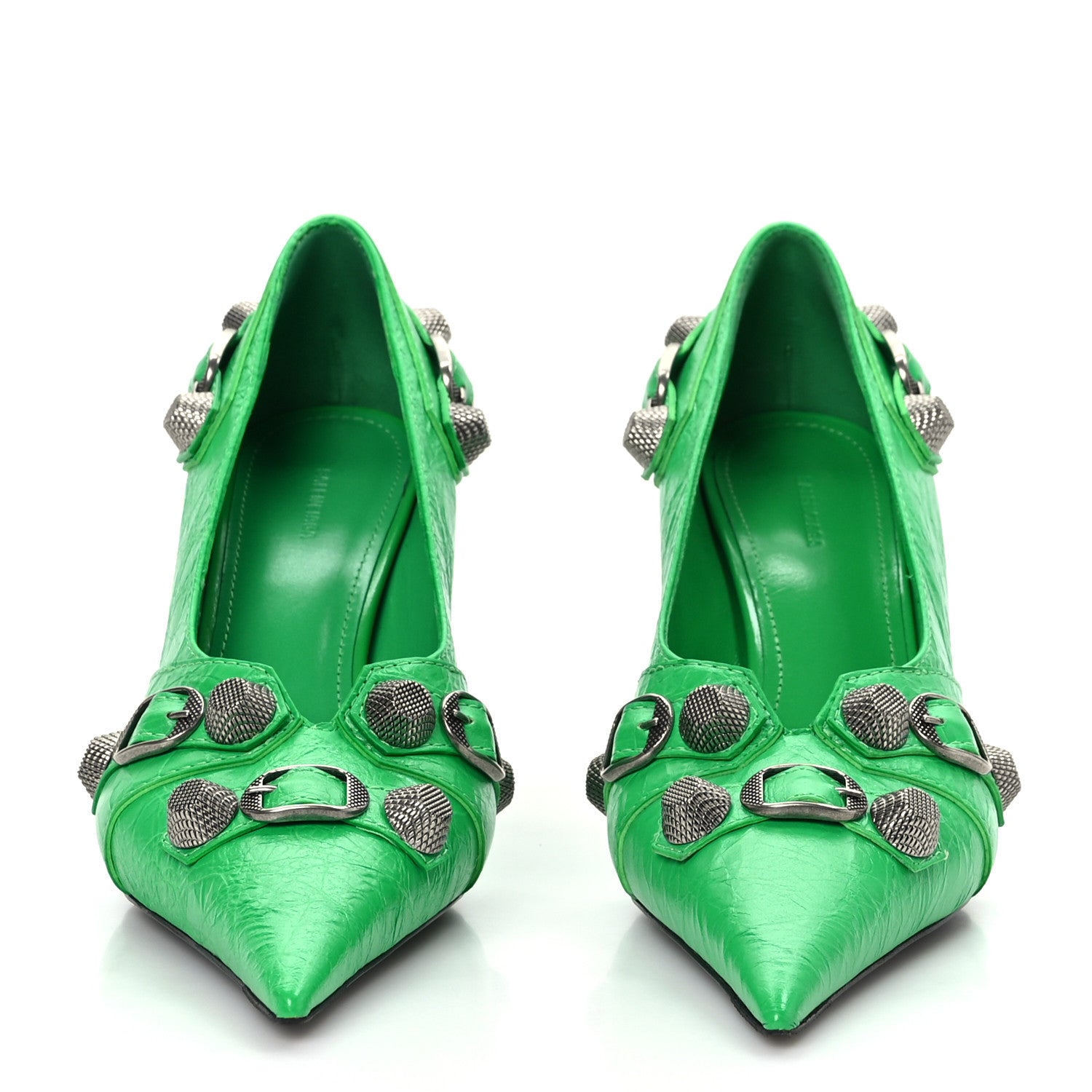 Balenciaga Agneau Arena Cagole 90mm Pumps 37 Vivid Green 2 of 8