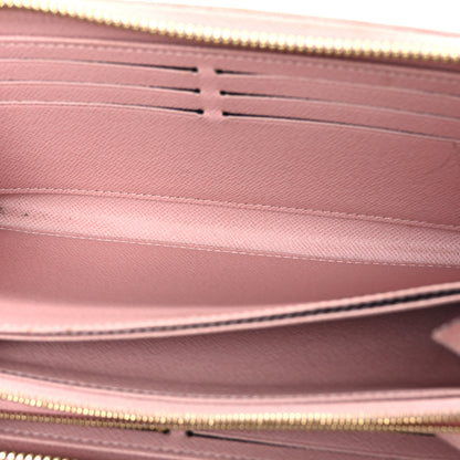Louis Vuitton Damier Azur Zippy Wallet Rose Ballerine 5 of 8