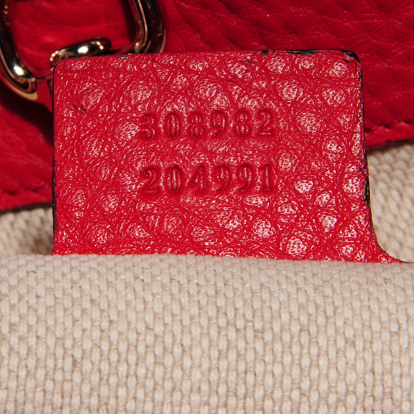 Pebbled Calfskin Medium Soho Chain Shoulder Bag Red