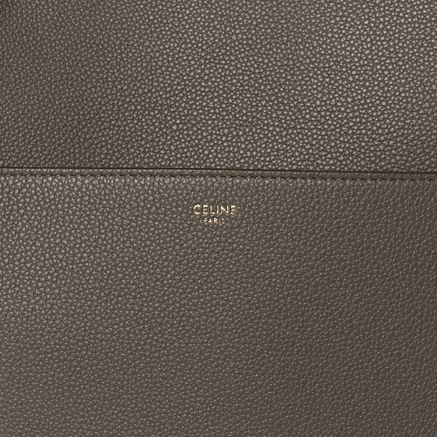 Celine Soft Grained Calfskin Sangle Bucket Bag Taupe 9 of 9