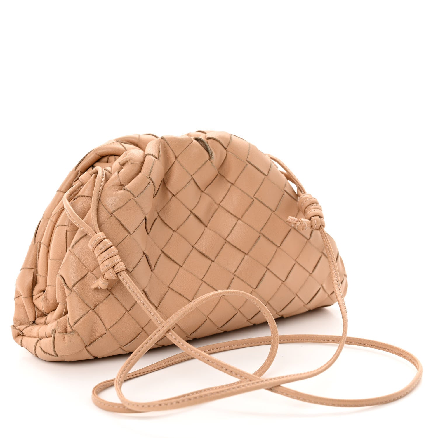 Bottega Veneta Nappa Intrecciato The Mini Pouch Almond 3 of 9