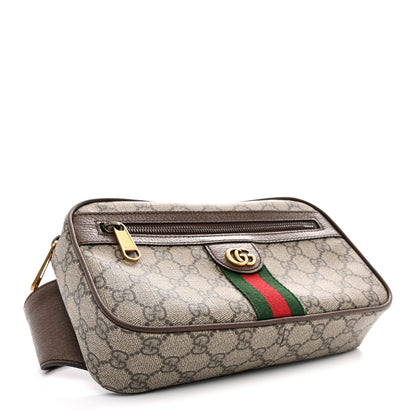 Gucci Soft GG Supreme Monogram Medium Ophidia Belt Bag Dark Brown 4 of 10