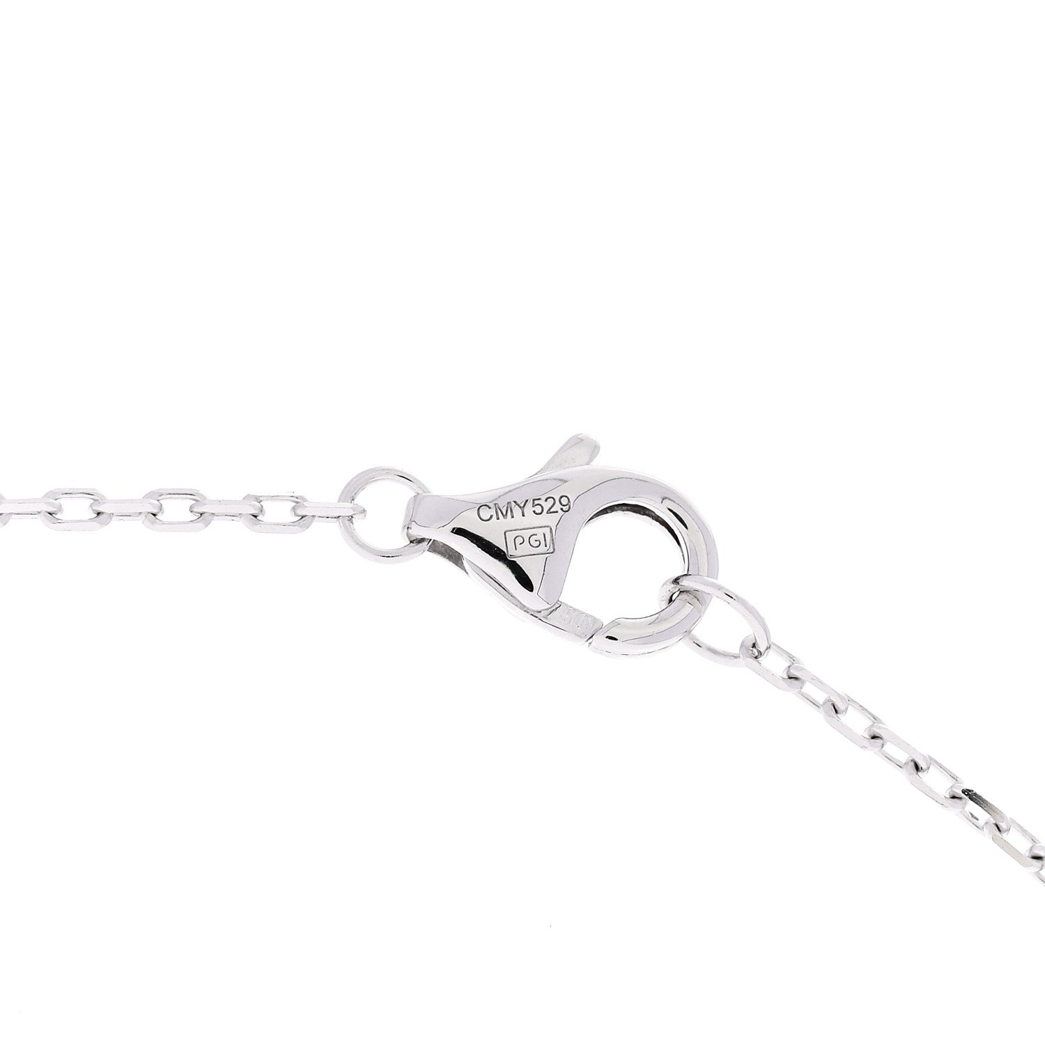 Cartier 18K White Gold Black Ceramic Diamond Small Trinity Pendant Necklace 4 of 6