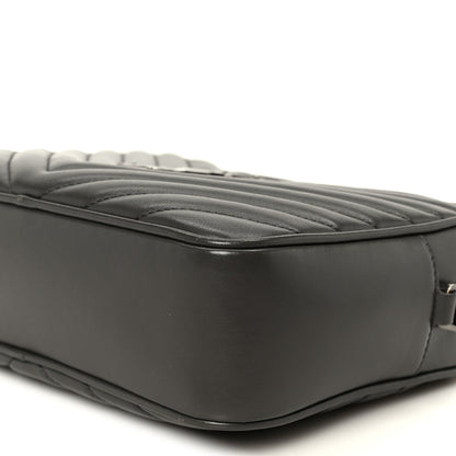 Saint Laurent Calfskin Matelasse Monogram Lou Camera Bag Storm 10 of 10