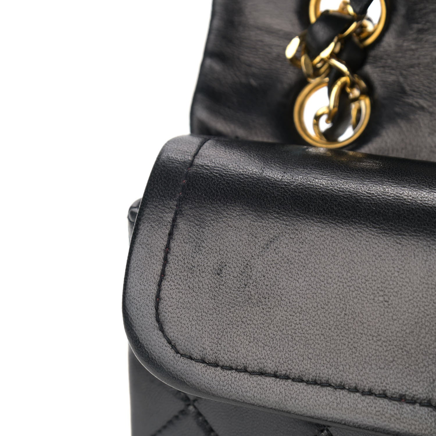 Chanel Lambskin Quilted Small Double Flap Black 12 of 15