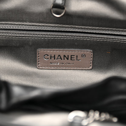 Chanel Lambskin East West Soho Shopper Black 6 of 10