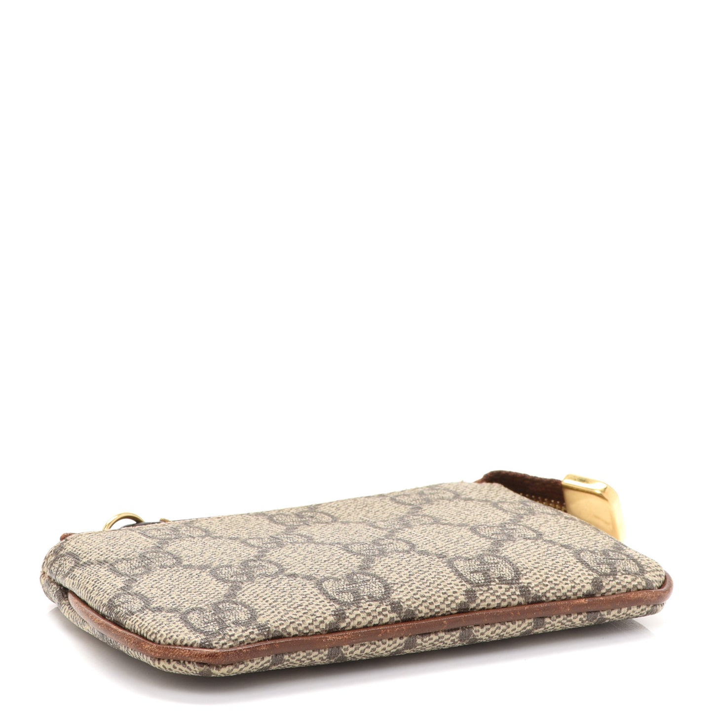 GG Supreme Monogram Key Case Brown