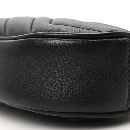 Gucci Calfskin Matelasse GG Marmont Belt Bag 95 38 Black 10 of 10