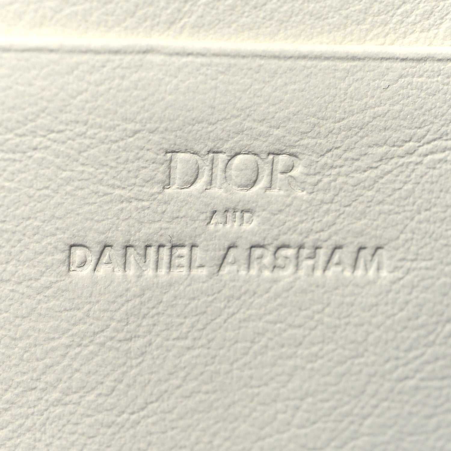 Christian Dior X DANIEL ARSHAM Grained Calfskin Newspaper Messenger White 13 of 23
