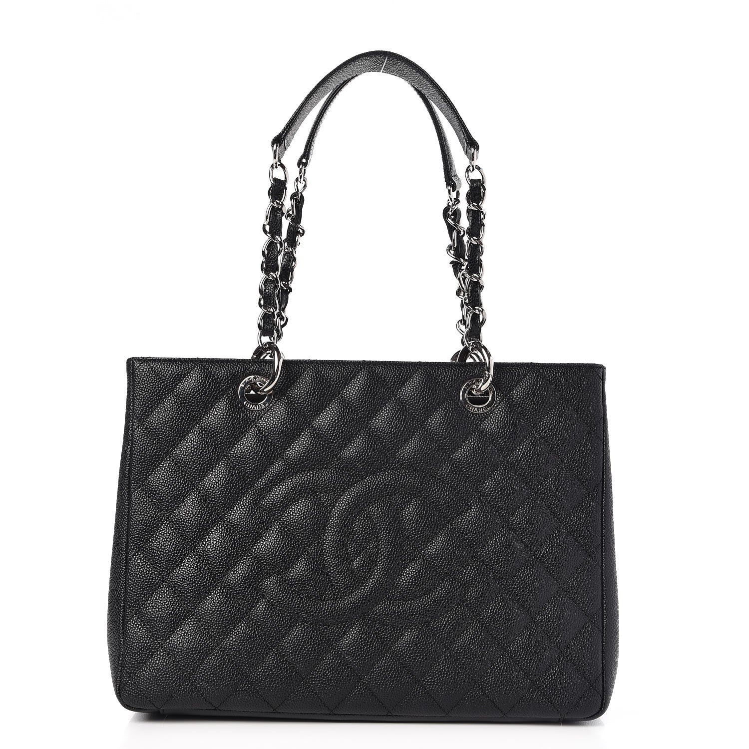 Chanel Caviar Quilted Grand Shopping Tote GST Black 1 of 8