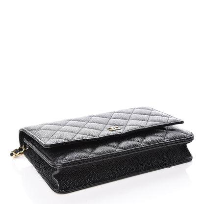 Chanel Caviar Quilted Wallet On Chain WOC Black 4 of 12