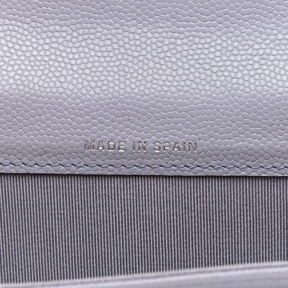 Chanel Caviar Quilted Flap Card Holder Wallet Light Purple 7 of 9