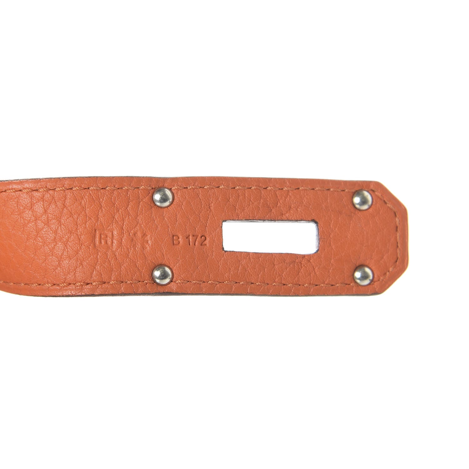Hermes Taurillon Clemence Jypsiere 31 Orange 9 of 10