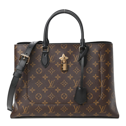Louis Vuitton Monogram Flower Tote Black 1 of 11