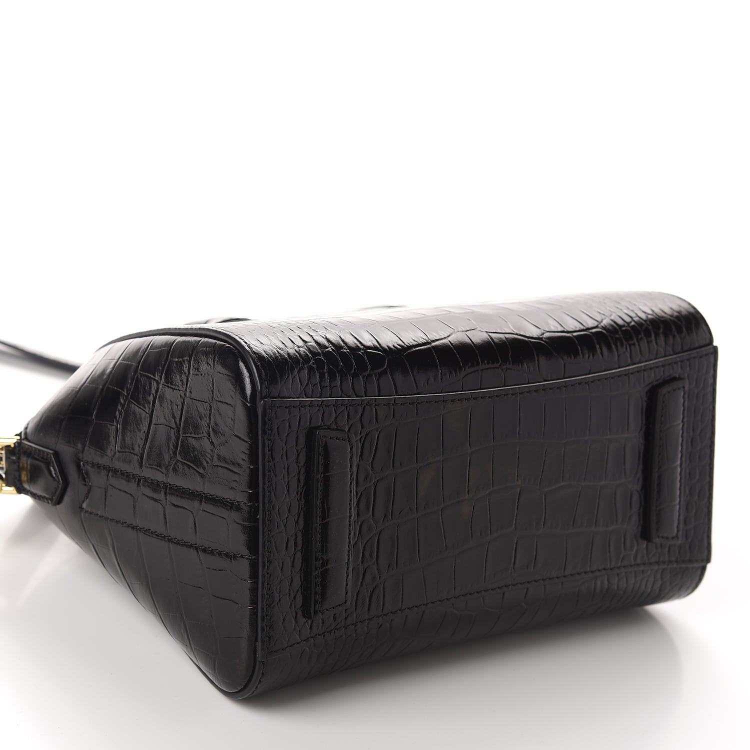 Givenchy Calfskin Crocodile Embossed Mini Antigona Black 4 of 10