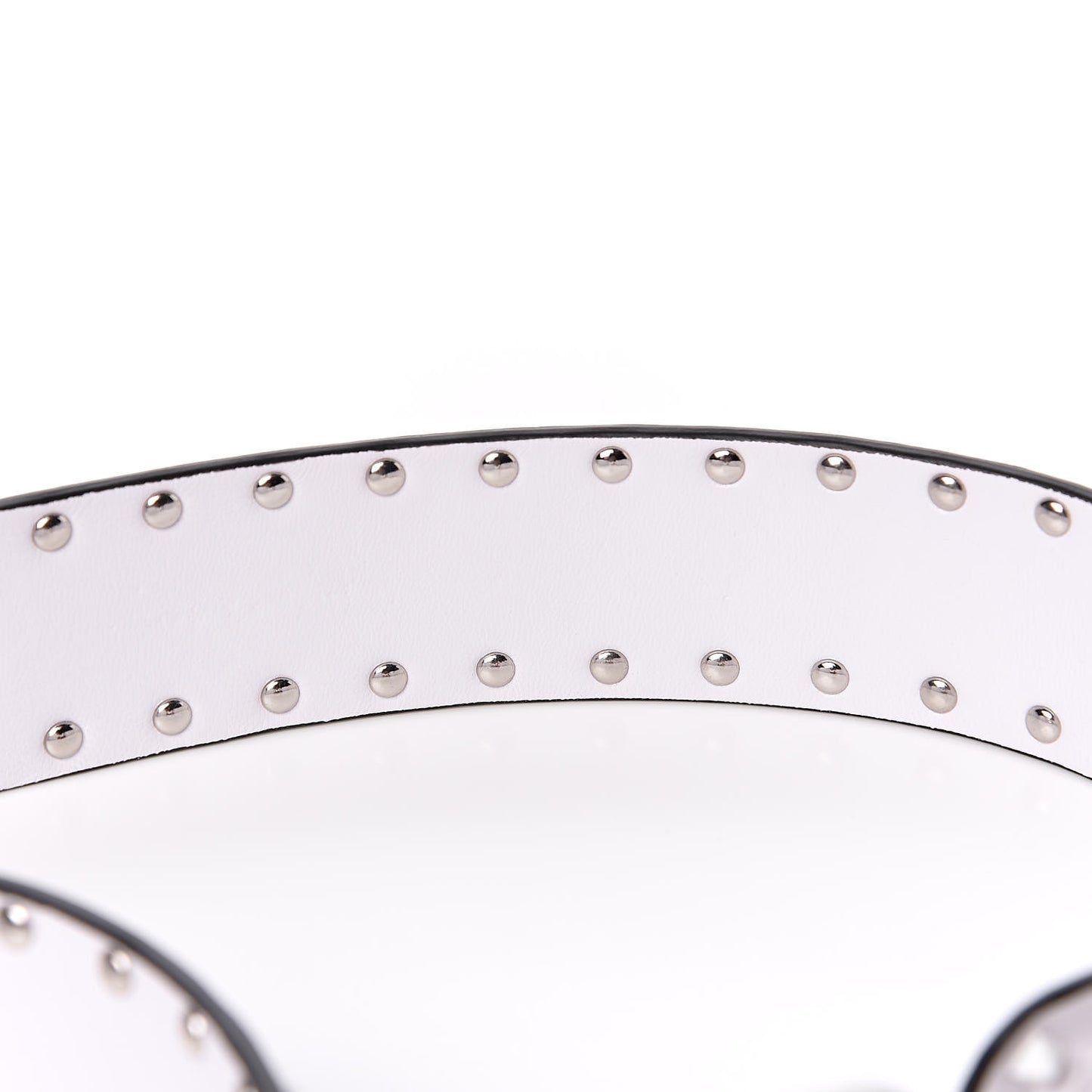 Lambskin Free Rockstud Spike Shoulder Strap Optic White