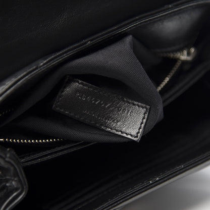 Saint Laurent Calfskin Y Quilted Monogram Toy Loulou Crossbody Bag Black 7 of 11