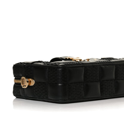 Louis Vuitton Lambskin Damier Quilt Troca PM Black 9 of 13