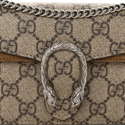 Gucci GG Supreme Monogram Super Mini Dionysus Shoulder Bag Taupe 8 of 11