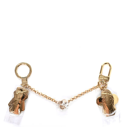 Louis Vuitton Metal Monogram Gaston & Vivienne Best Friend Bag Charm Key Holder Gold 1 of 6