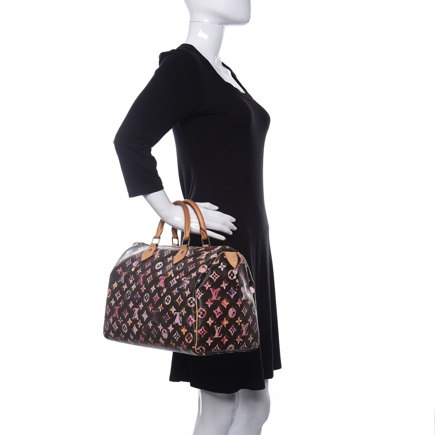 Louis Vuitton Watercolor Aquarelle Speedy 35 Brown 2 of 9