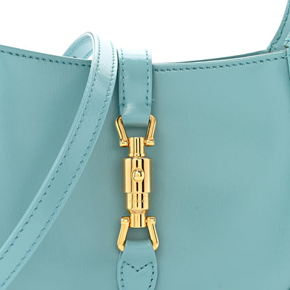 Gucci Boarded Dyana Lux Calfskin Mini Jackie 1961 Hobo Dusty Azure 8 of 13