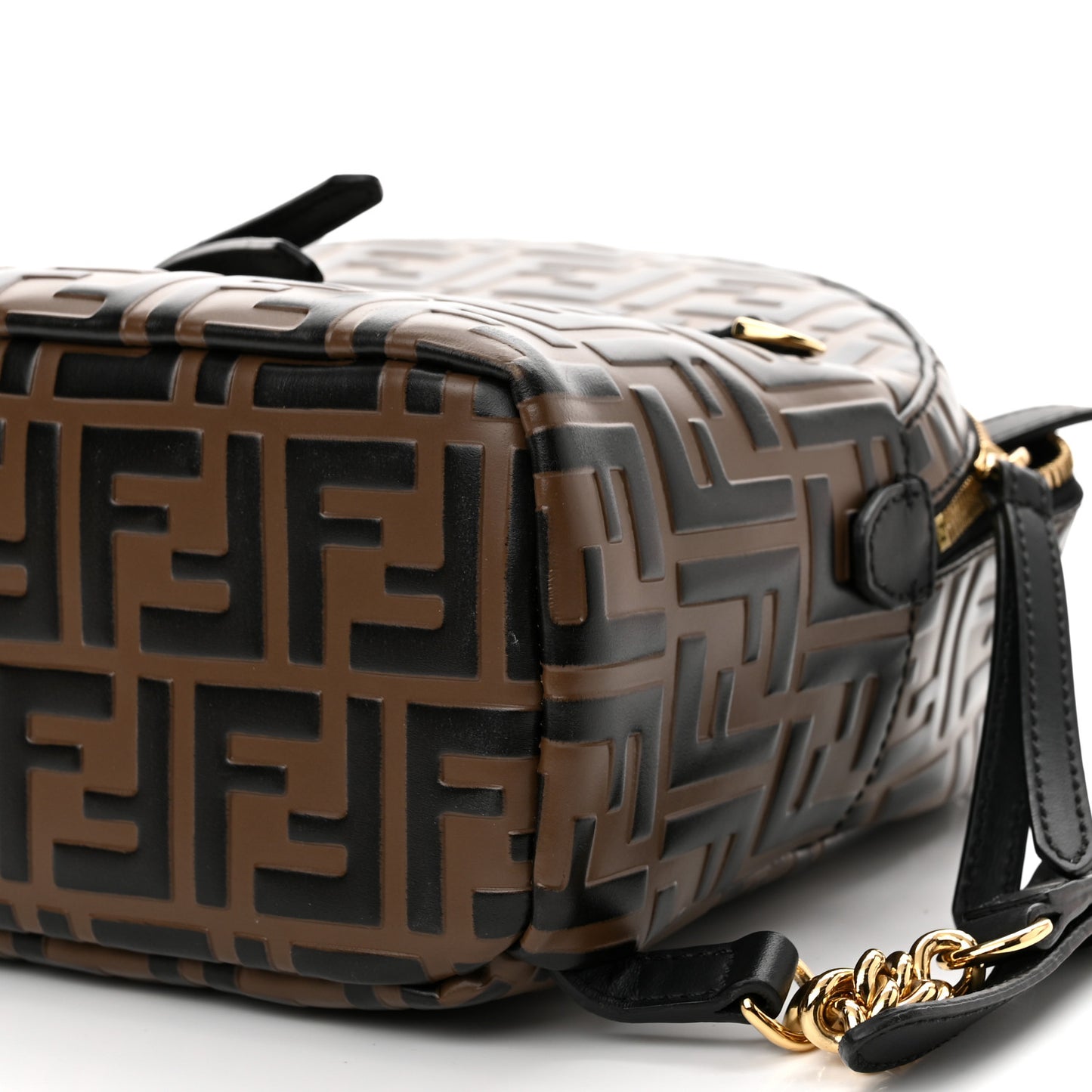 Vitello Bi-Color FF 1974 Embossed Mini Backpack Maya Black