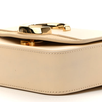 Chloe Shiny Calfskin Suede Mini C Double Carry Blondie Beige 8 of 8