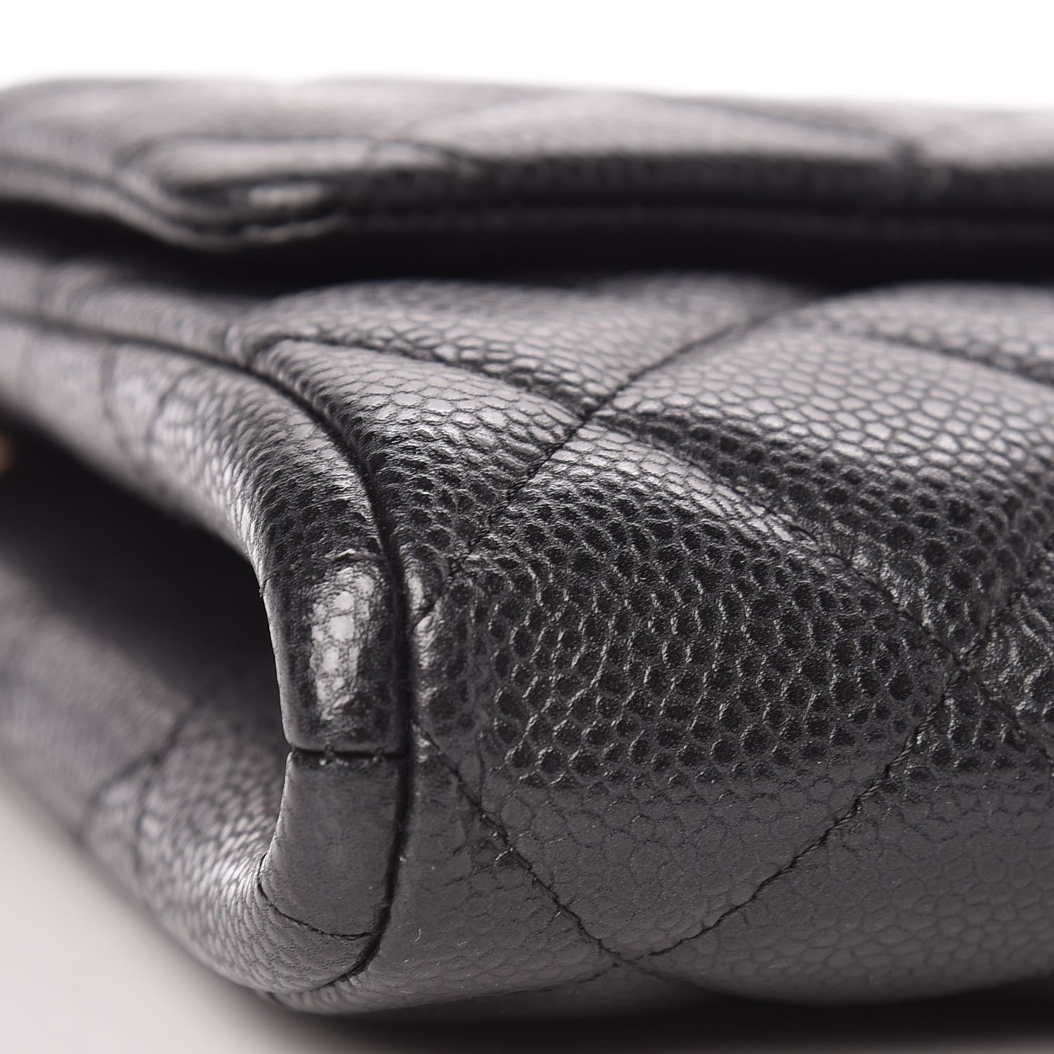 Chanel Caviar Quilted Clutch With Chain Flap Dark Grey 14 of 17