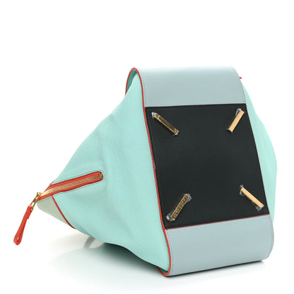 Loewe Calfskin Medium Hammock Shoulder Bag Blue Multicolor 4 of 9