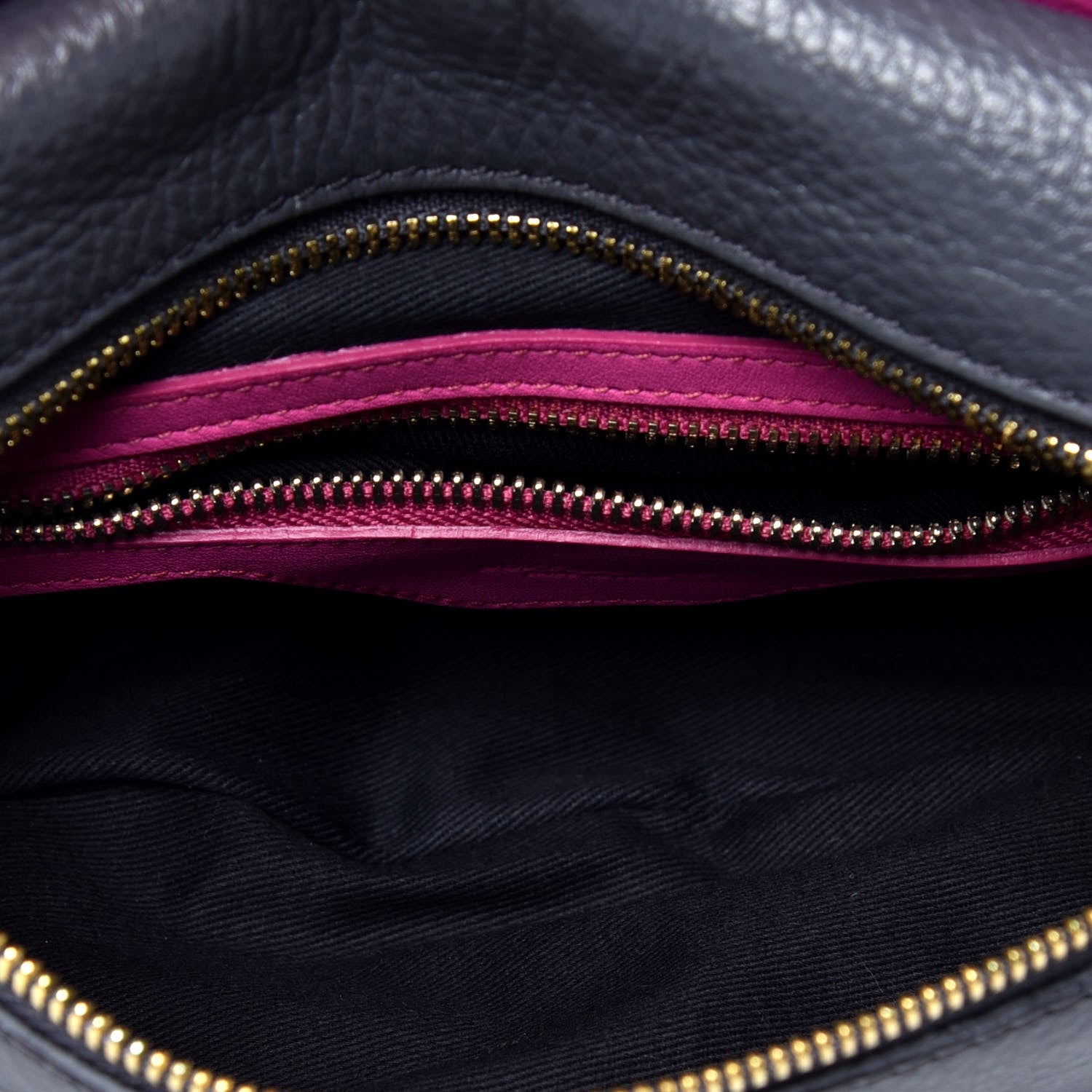 Dolce & Gabbana Calfskin Crossbody Bi-Color Bag Pink Navy 5 of 8