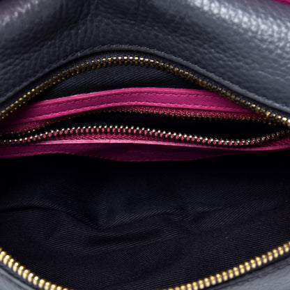 Dolce & Gabbana Calfskin Crossbody Bi-Color Bag Pink Navy 5 of 8