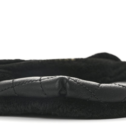 Chanel Calfskin Fur Quilted Waist Bag Fanny Pack Black 9 of 10