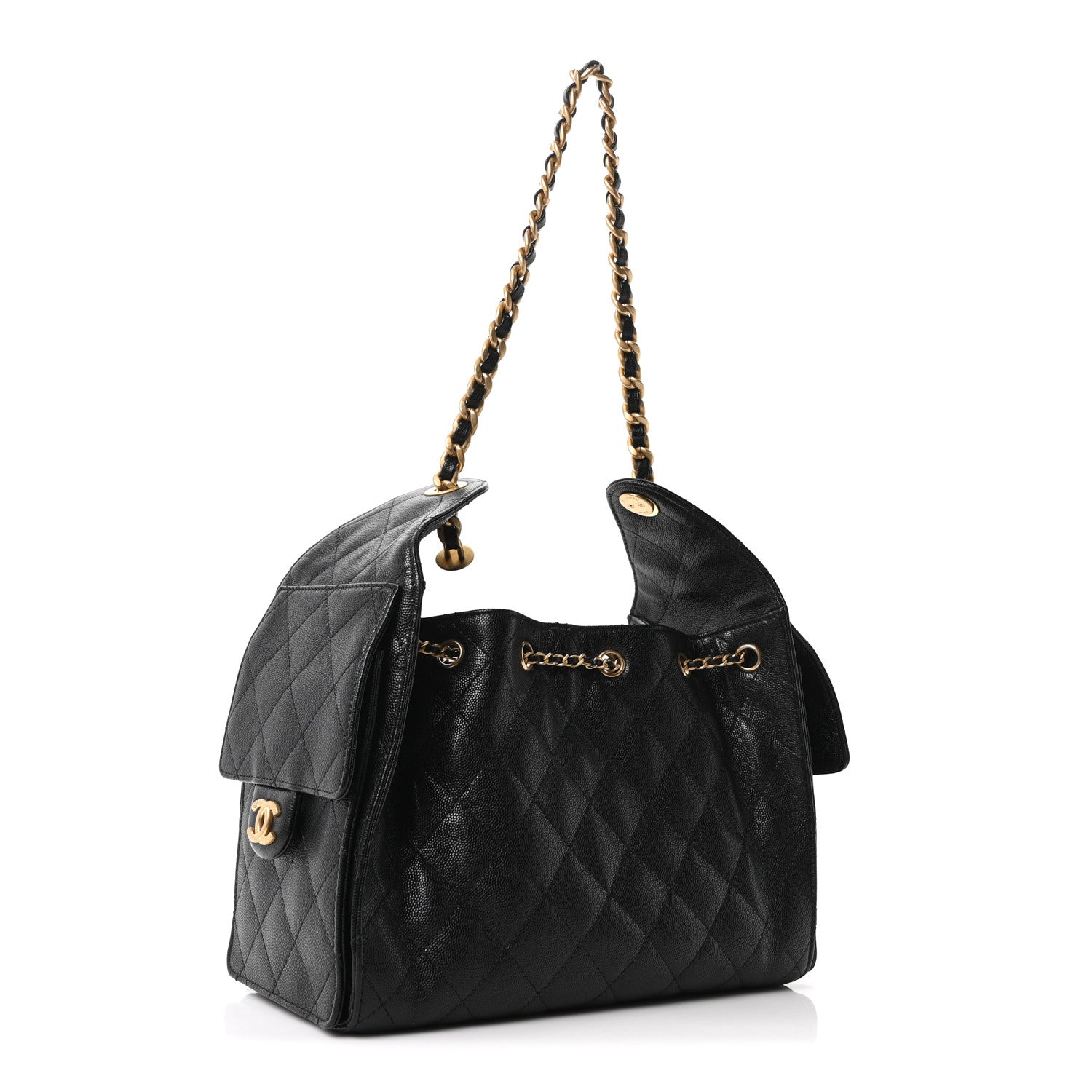 Chanel Caviar Quilted Small Chanel 25 Handbag Black 3 of 11