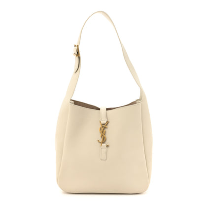 Saint Laurent Smooth Calfskin Small Le 5 A 7 Soft Hobo Blanc Vintage 1 of 12