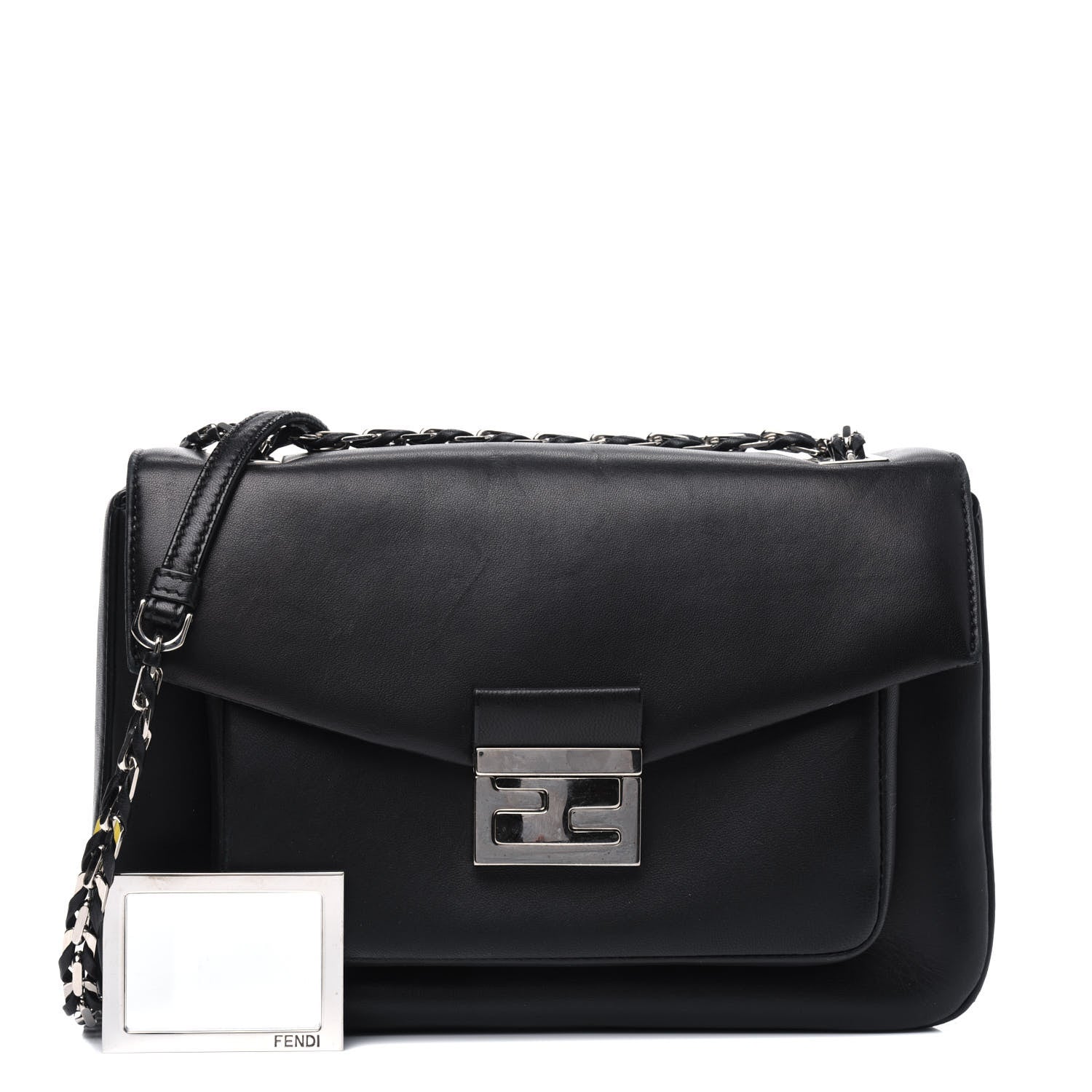 Fendi Nappa Be Baguette Crossbody Bag Black 1 of 6