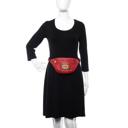 Gucci Grained Calfskin Small Logo Belt Bag Hibiscus Red 1 of 10