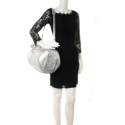 Alexander Wang Pebbled Leather Rocco Duffel Rhodium 2 of 6