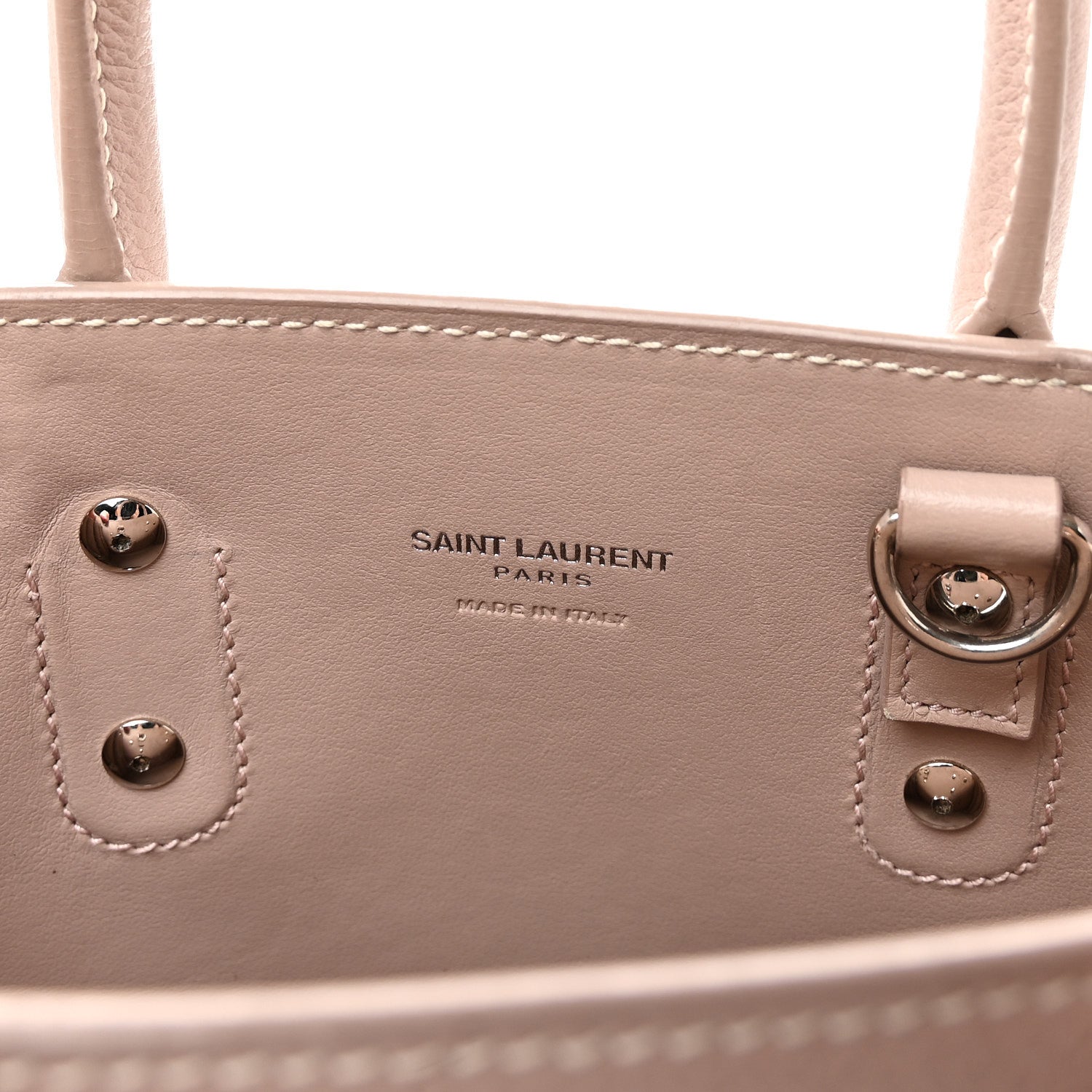Saint Laurent Grained Calfskin Nano Sac De Jour Antique Rose 6 of 10