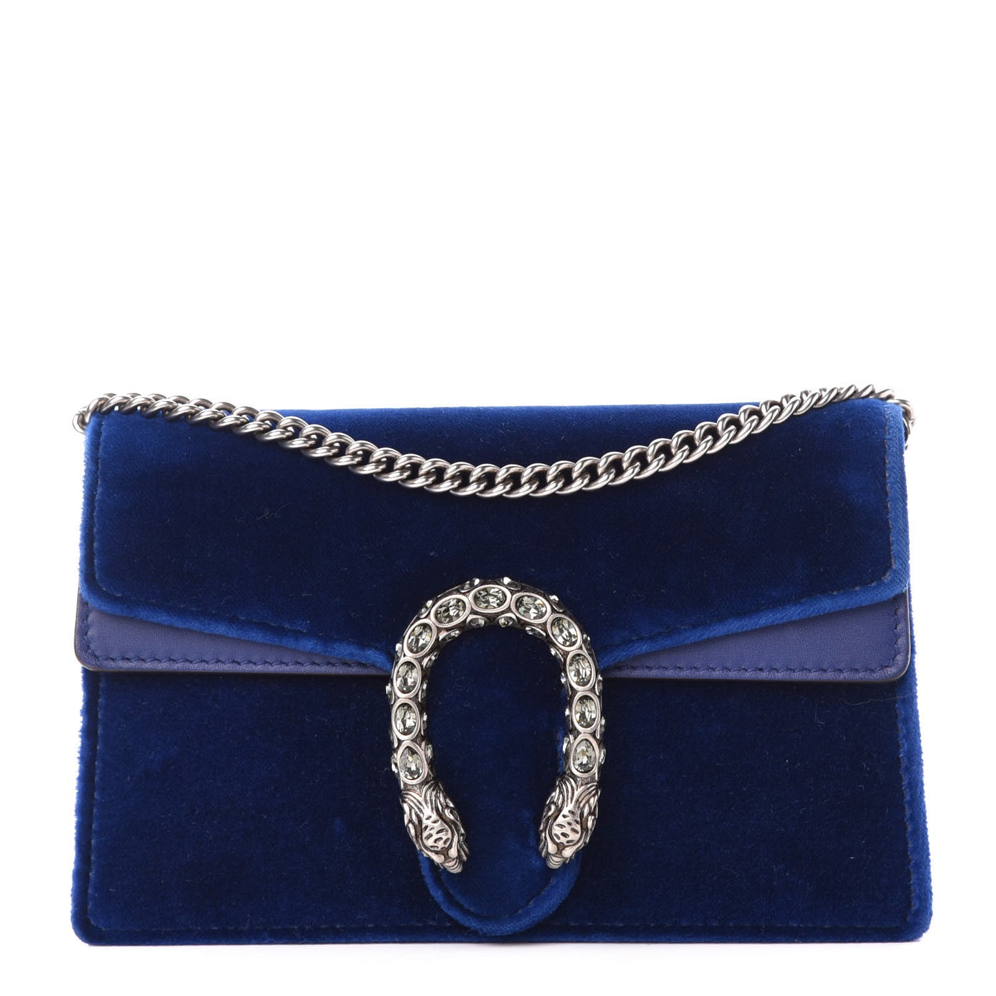 Velvet Super Mini Dionysus Shoulder Bag Cobalt