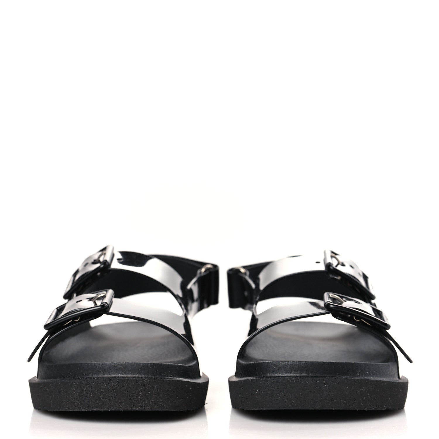 Gucci Rubber Mini Double G Womens Isla Dad Sandals 37 Black 2 of 7