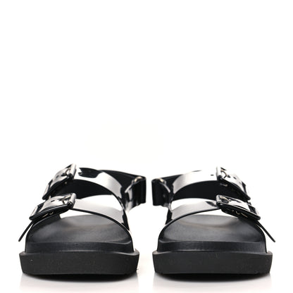 Gucci Rubber Mini Double G Womens Isla Dad Sandals 37 Black 2 of 7