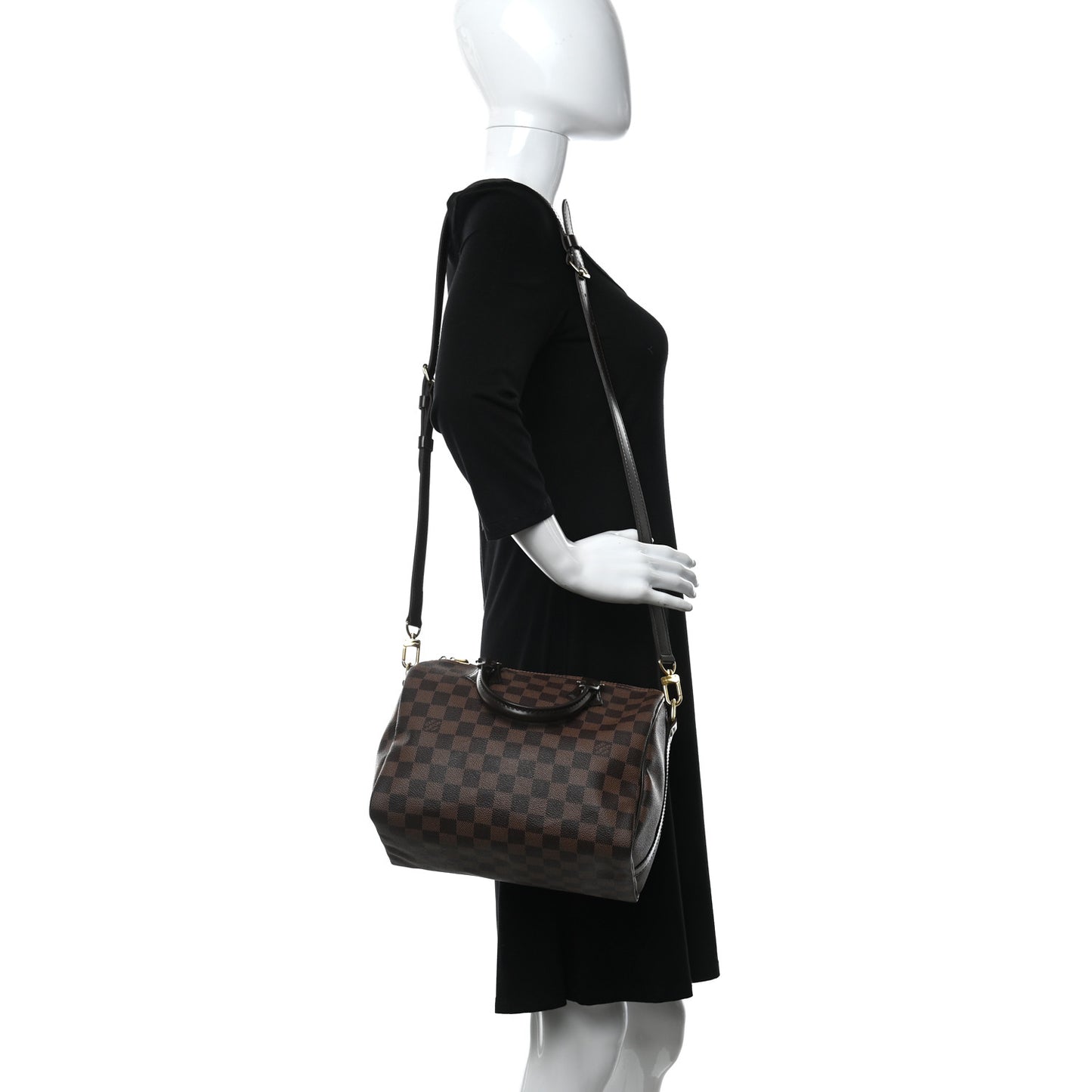Damier Ebene Speedy Bandouliere 25