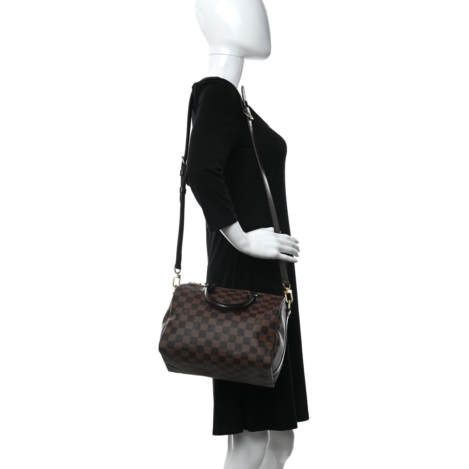 Louis Vuitton Damier Ebene Speedy Bandouliere 25 2 of 14