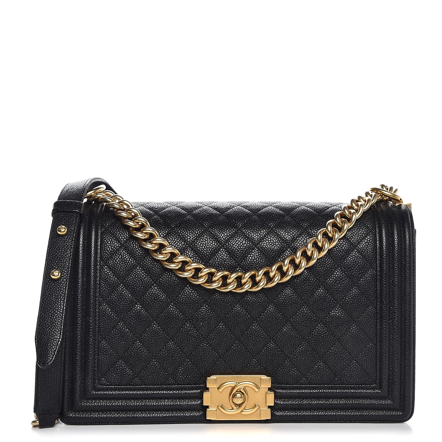 Chanel Caviar Quilted New Medium Boy Flap Black 1 of 7