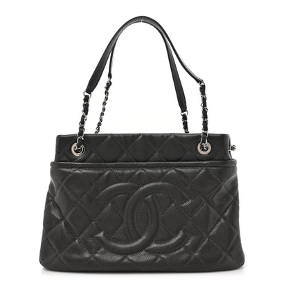 Chanel Caviar Timeless CC Soft Tote Dark Grey 1 of 11