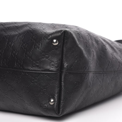 Gucci Guccissima Medium Icon Bit Tote Black 9 of 11